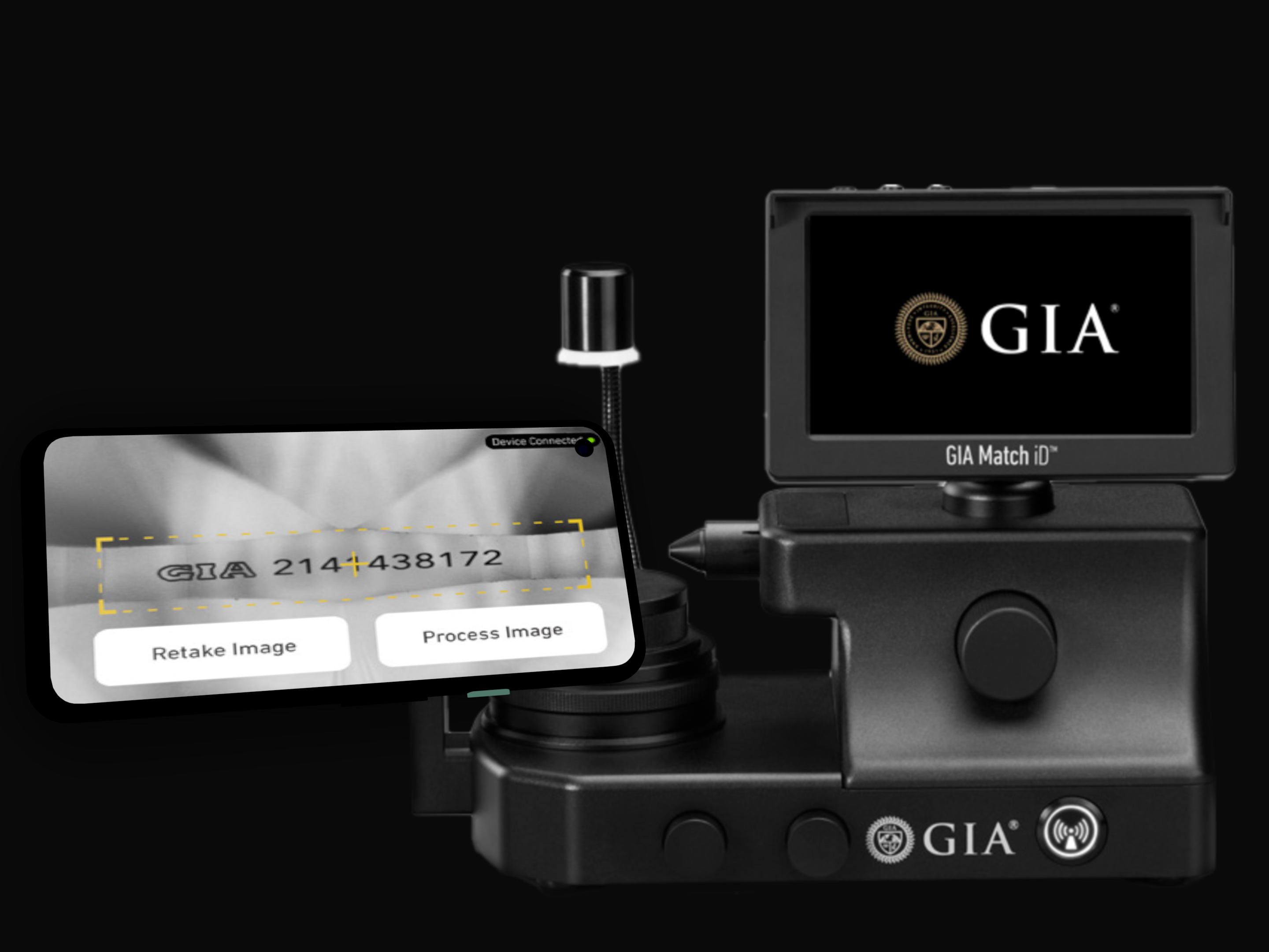 Scanning interface with device connected